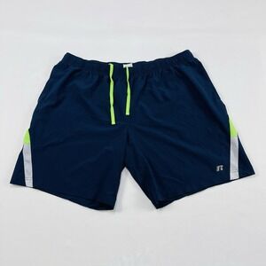 Russell Athletic Shorts Mens XL  Navy Blue Dri-Power 360  Gym running Shorts